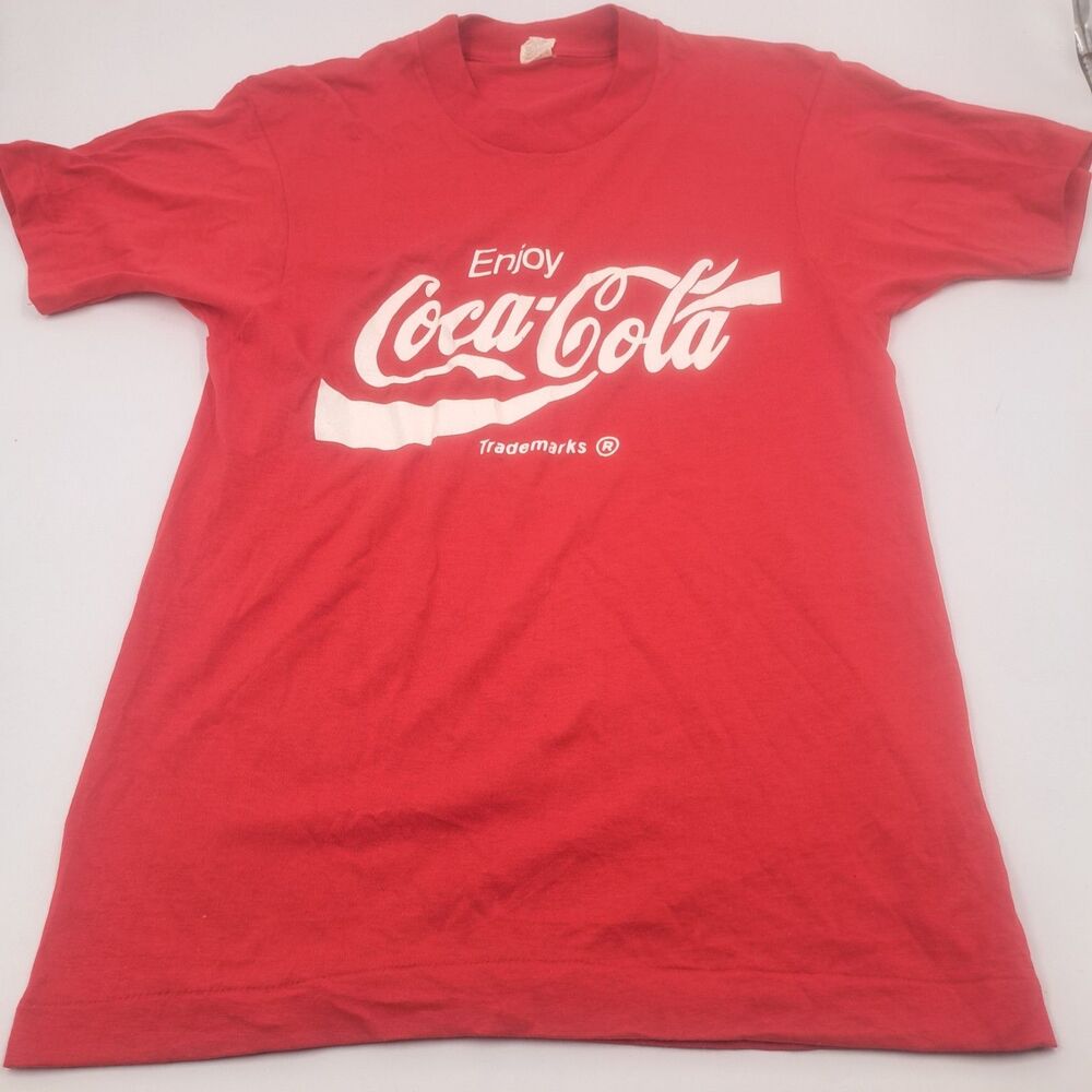 Vintage Coca-Cola Single Stitch Tshirt Men Medium Made In USA